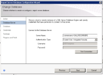 Change Database - Database Server