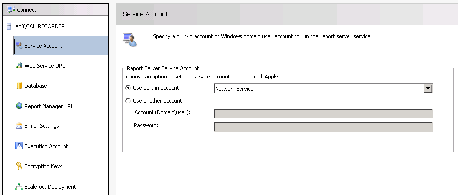Installing SQL Server Reporting Services